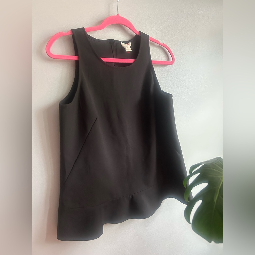 J. Crew Elegant Black Sleeveless Top size 4